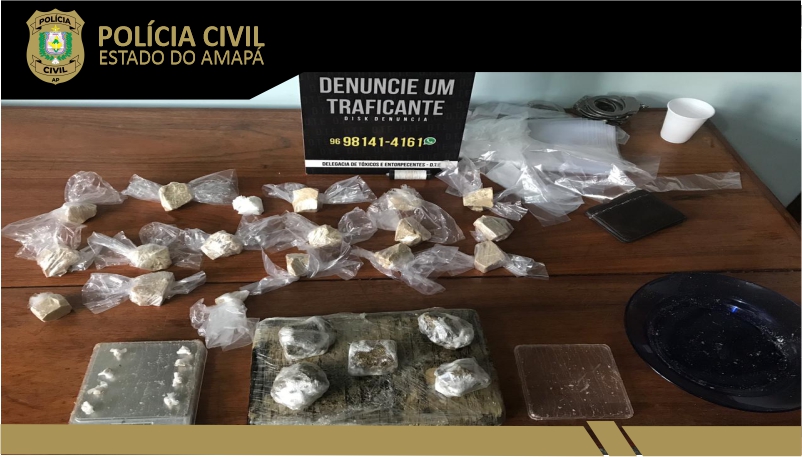 POLÍCIA CIVIL PRENDE TRÊS PESSOAS POR TRÁFICO DE DROGAS EM MACAPÁ